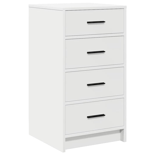 Sideboard mit Schubladen Weiß 40 x 41 x 75 cm Holzwerkstoff