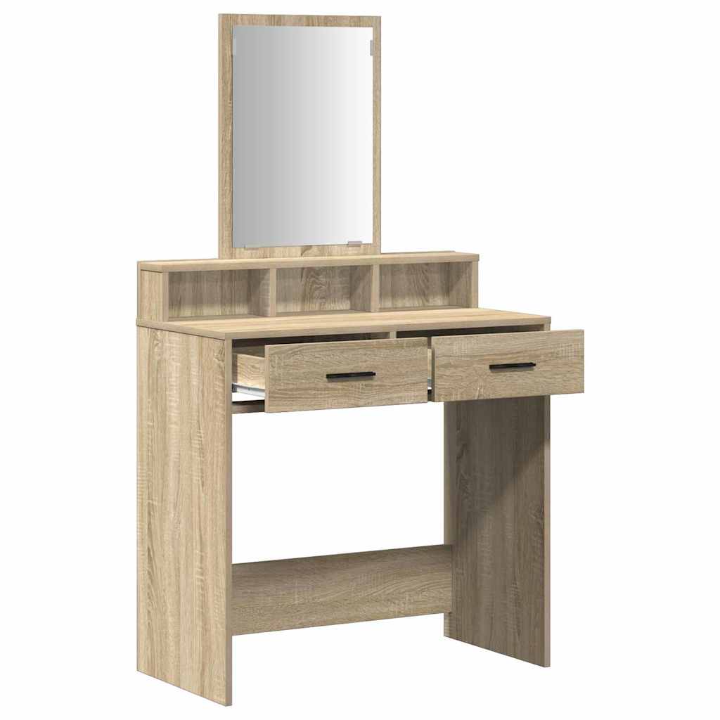 Schminktisch Sonoma-Eiche 79 x 41 x 140 cm Holzwerkstoff