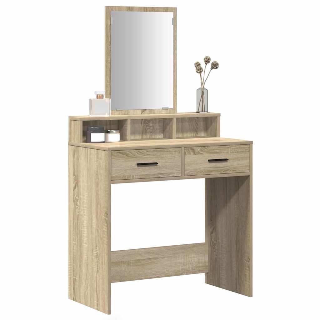 Schminktisch Sonoma-Eiche 79 x 41 x 140 cm Holzwerkstoff