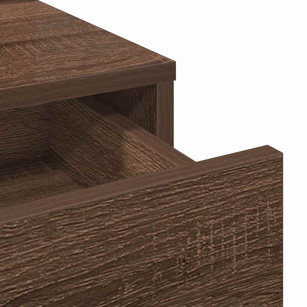 Schminktisch Braun Eichen-Optik 79 x 41 x 140 cm Holzwerkstoff