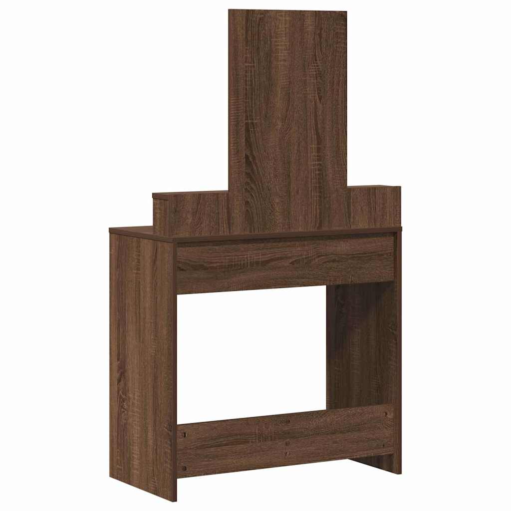 Schminktisch Braun Eichen-Optik 79 x 41 x 140 cm Holzwerkstoff
