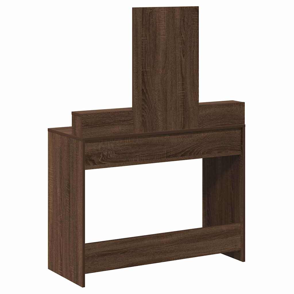 Schminktisch Braun Eichen-Optik 100 x 41 x 140 cm Holzwerkstoff
