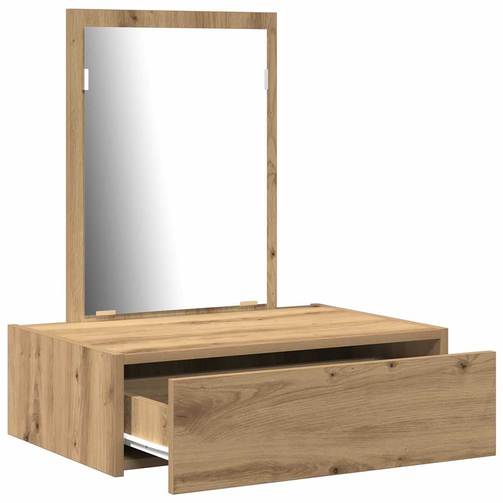 Schminktisch mit Schubladen Braun 60 x 40 x 70 cm Holzwerkstoff