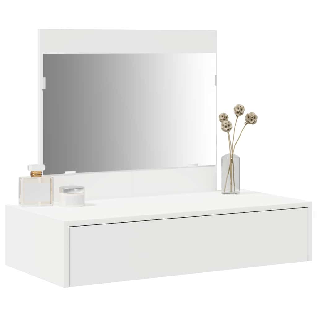 Schminktisch mit Schubladen Weiß 83 x 40 x 70 cm Holzwerkstoff