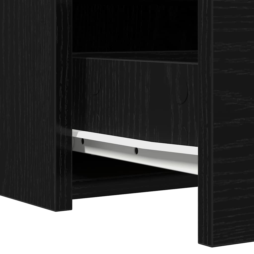 Schminktisch mit Speicher Schwarz 83 x 40 x 70 cm Holzwerkstoff