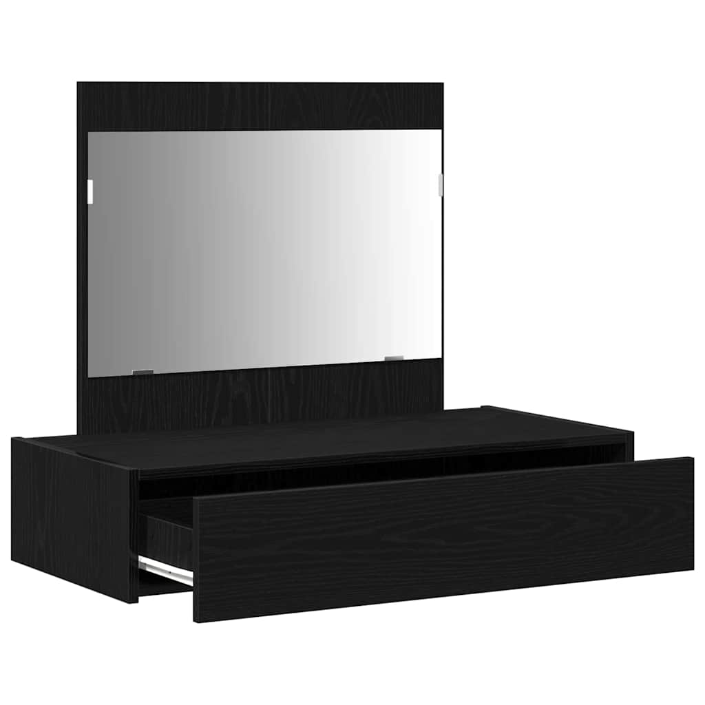 Schminktisch mit Speicher Schwarz 83 x 40 x 70 cm Holzwerkstoff