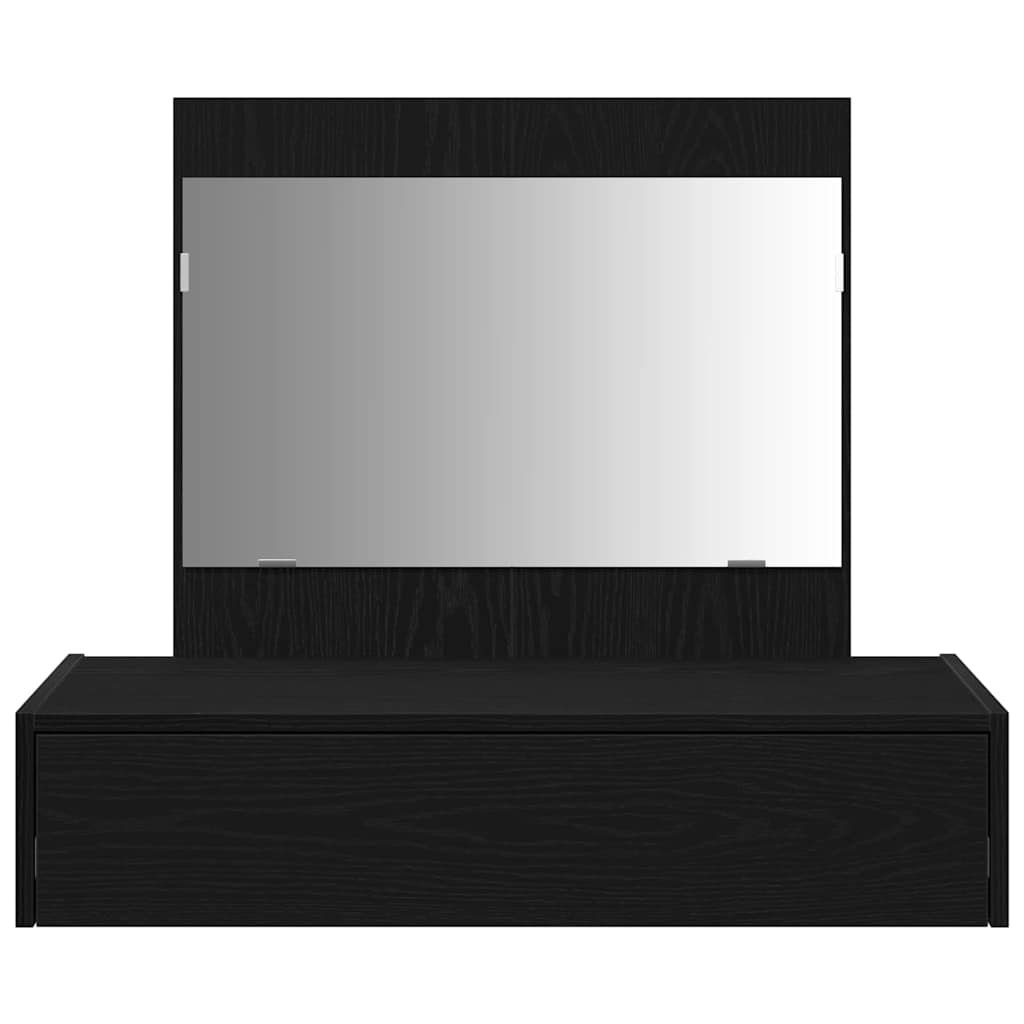 Schminktisch mit Speicher Schwarz 83 x 40 x 70 cm Holzwerkstoff