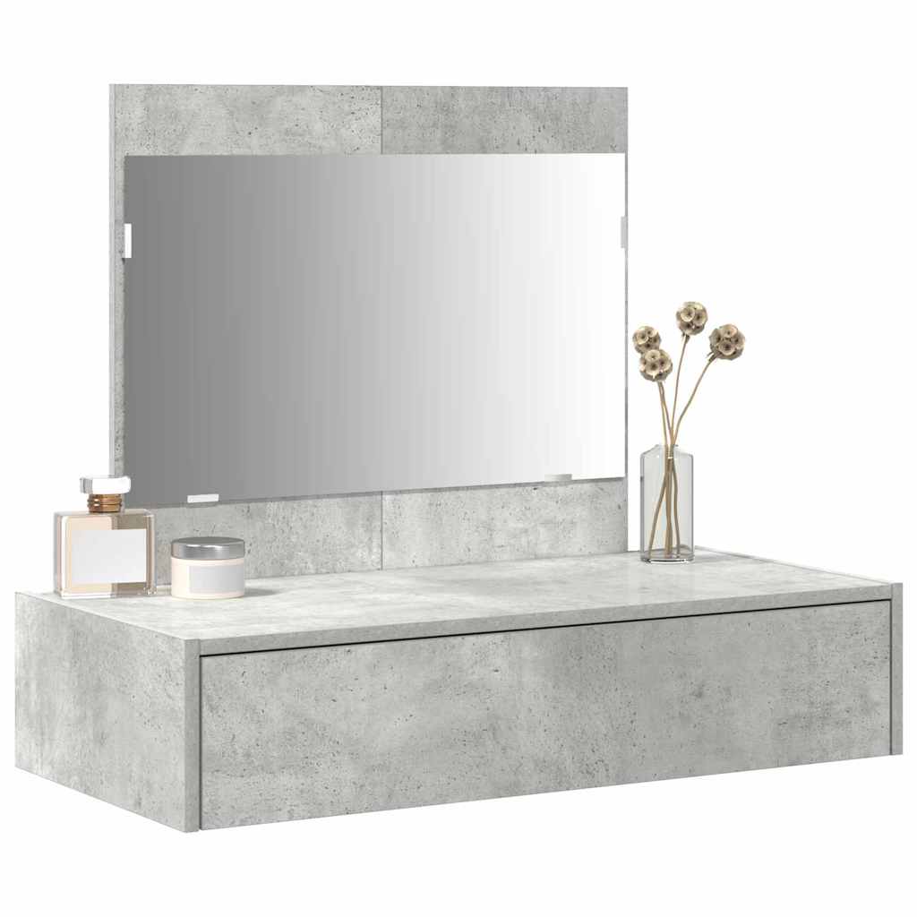 Schminktisch mit Schubladen Grau 83 x 40 x 70 cm Holzwerkstoff