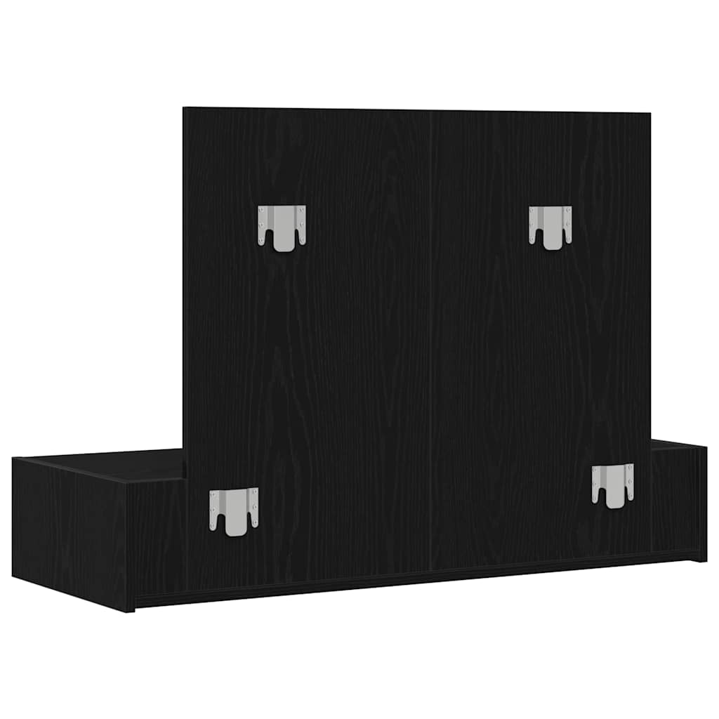 Schminktisch mit Spiegel Schwarz 100 x 40 x 70 cm Holzwerkstoff