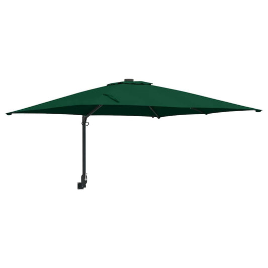 Gartenparasol Grün 248,5 x 247,5 x 160 cm Stoff