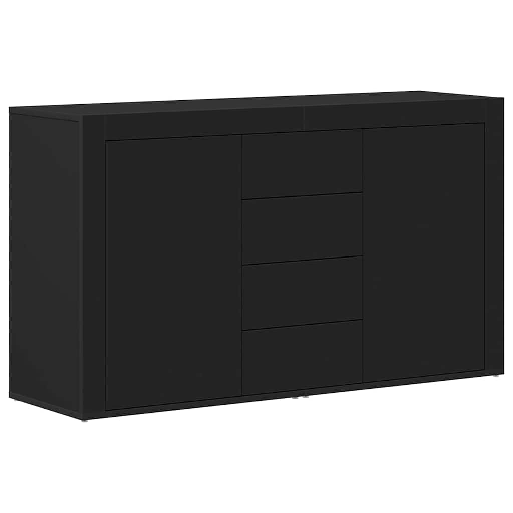 Sideboard mit Schubladen Schwarz 120 x 36 x 69 cm Holzwerkstoff