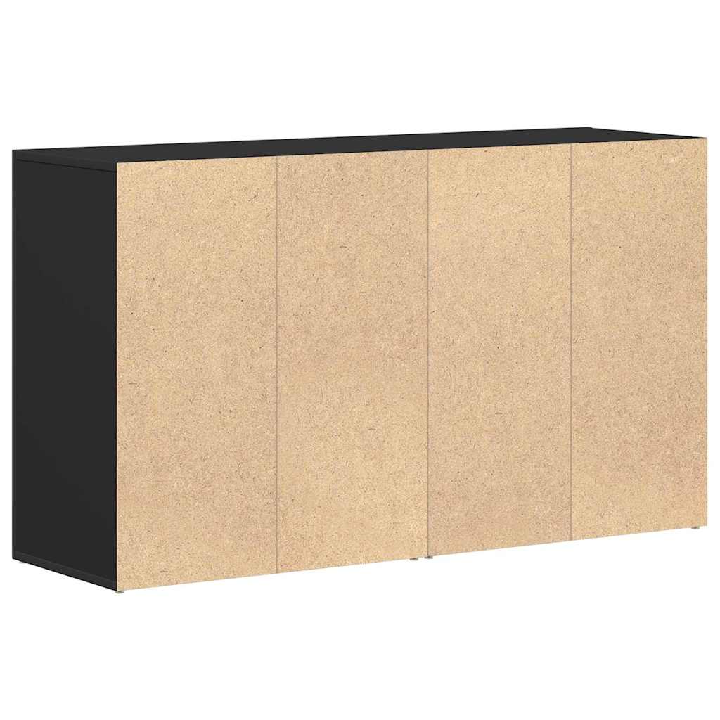 Sideboard mit Schubladen Schwarz 120 x 36 x 69 cm Holzwerkstoff