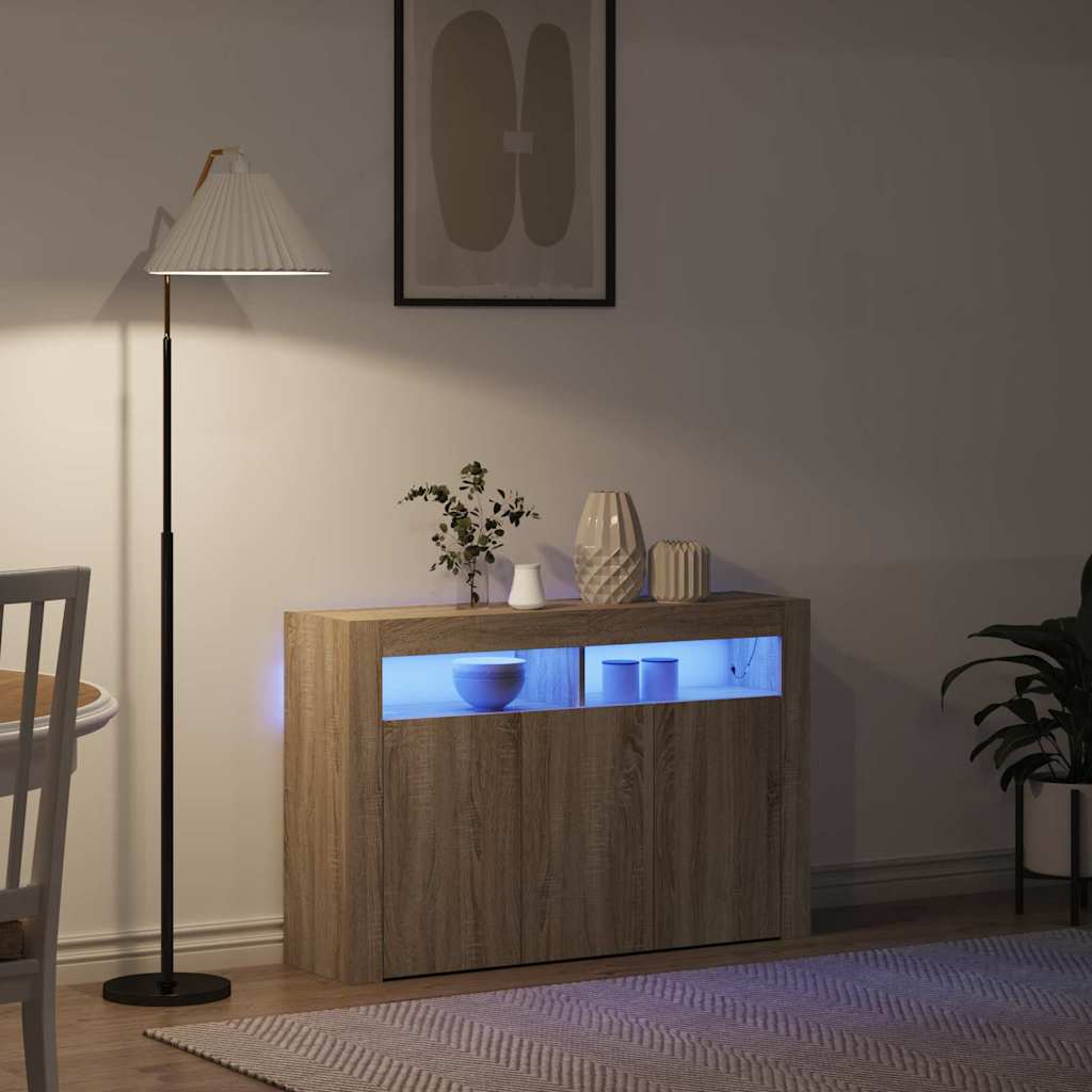Sideboard Sonoma-Eiche 116 x 30 x 75 cm Holzwerkstoff