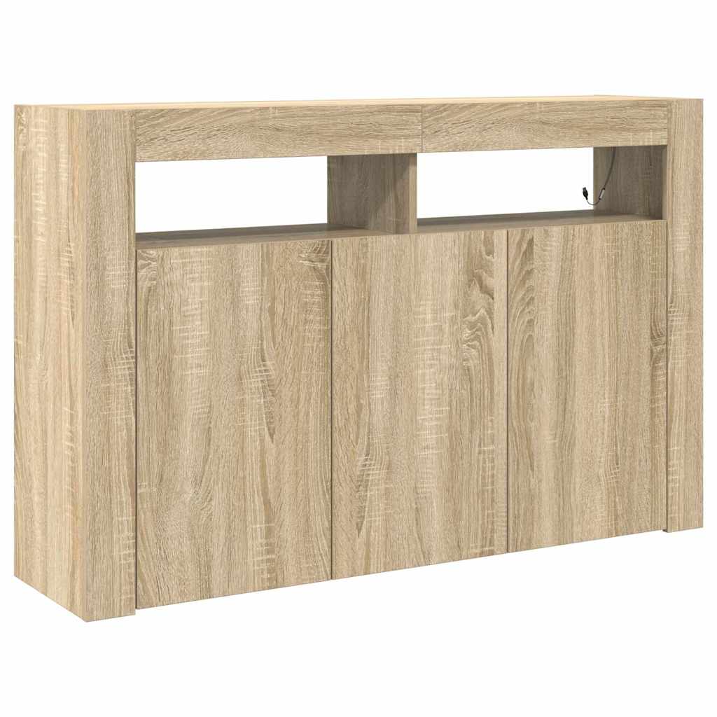 Sideboard Sonoma-Eiche 116 x 30 x 75 cm Holzwerkstoff