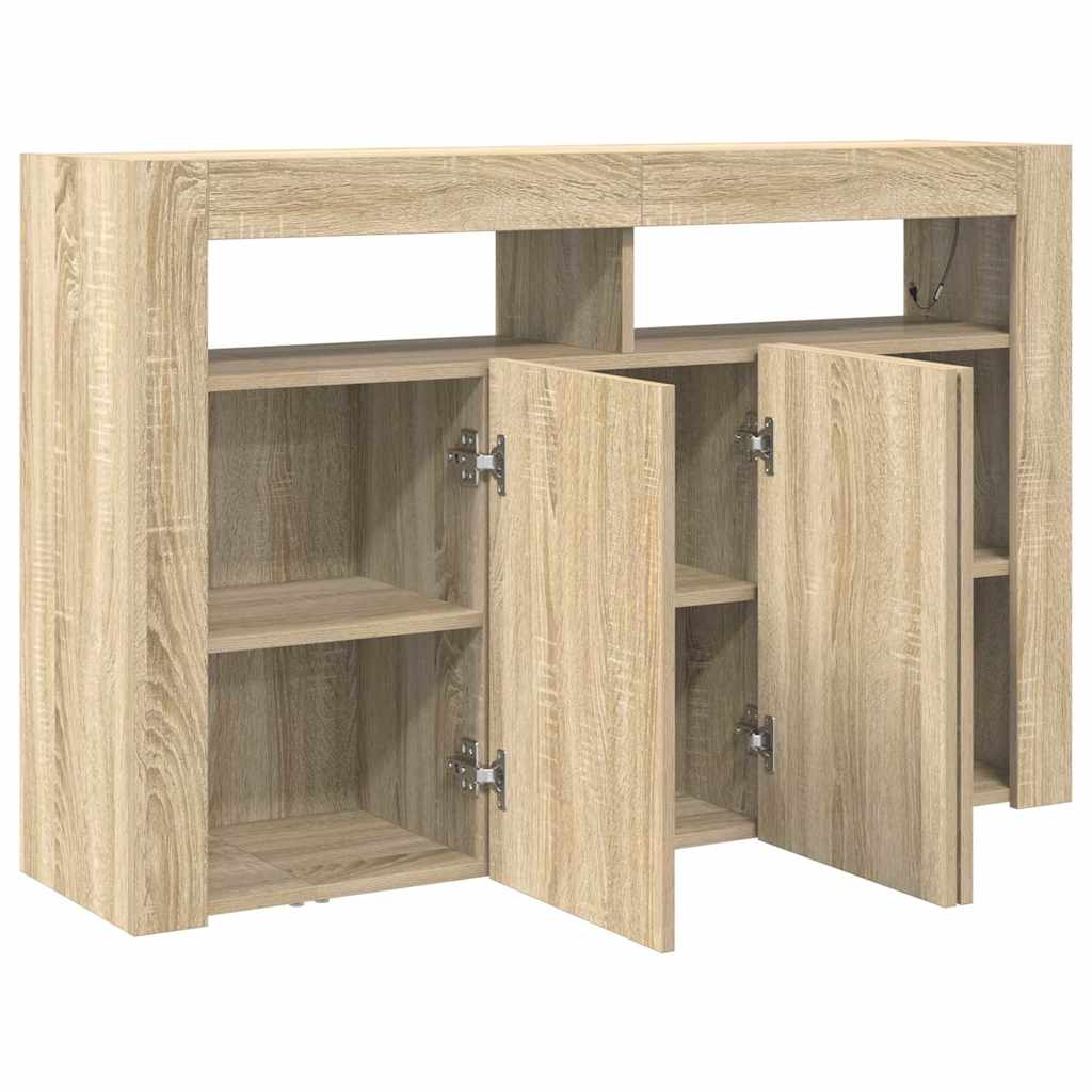 Sideboard Sonoma-Eiche 116 x 30 x 75 cm Holzwerkstoff