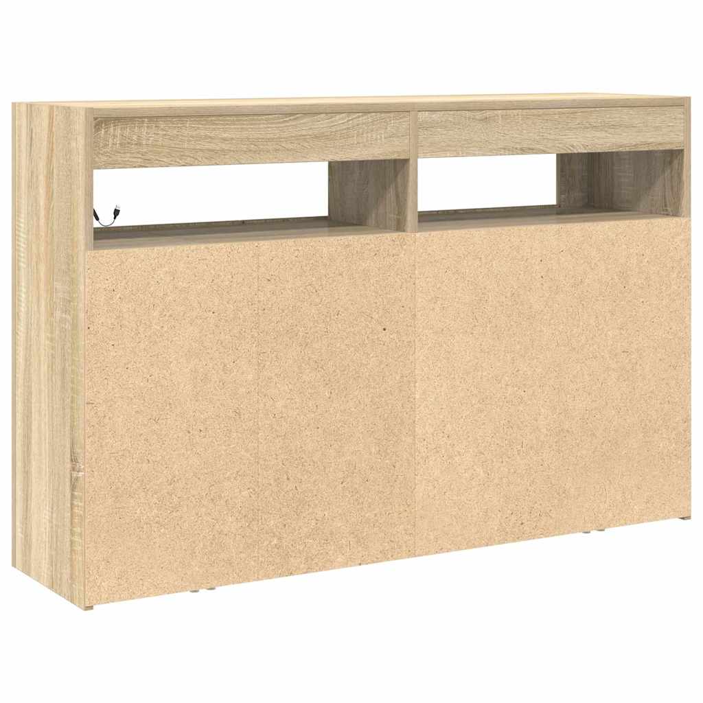 Sideboard Sonoma-Eiche 116 x 30 x 75 cm Holzwerkstoff