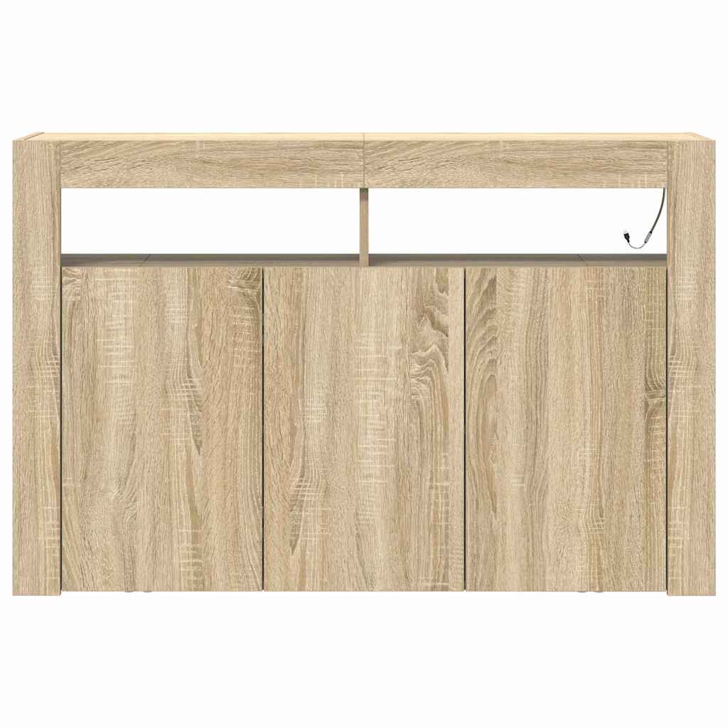 Sideboard Sonoma-Eiche 116 x 30 x 75 cm Holzwerkstoff