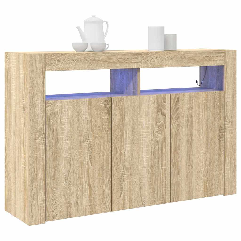 Sideboard Sonoma-Eiche 116 x 30 x 75 cm Holzwerkstoff