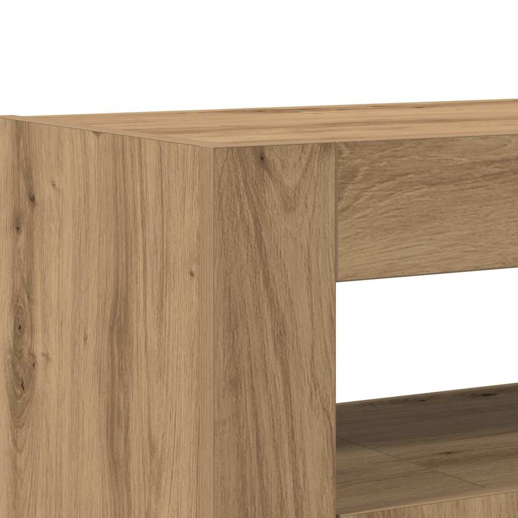 Sideboard Artisan-Eiche 116 x 30 x 75 cm Holzwerkstoff