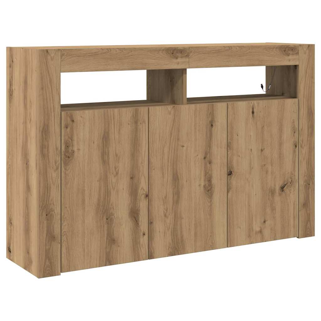 Sideboard Artisan-Eiche 116 x 30 x 75 cm Holzwerkstoff