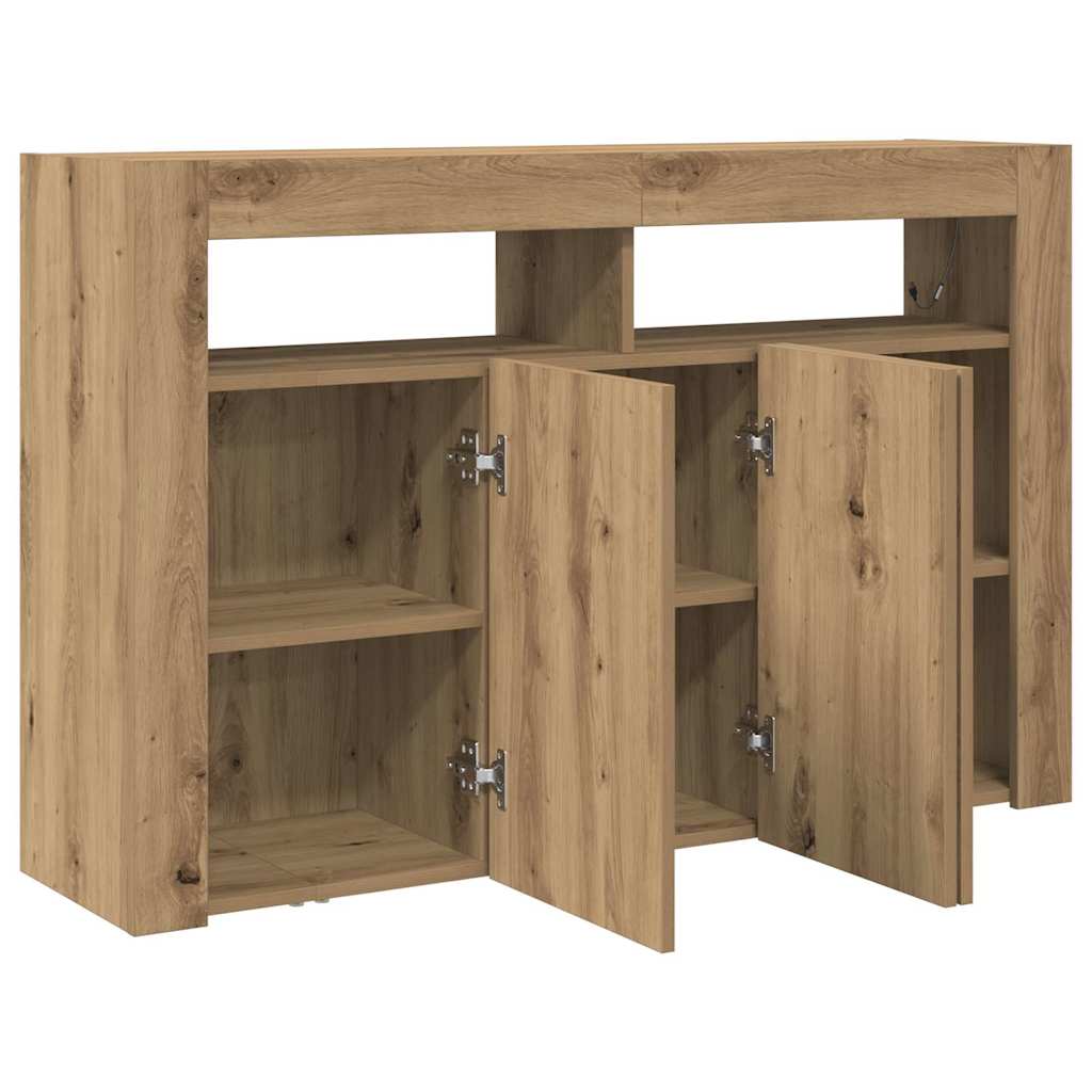 Sideboard Artisan-Eiche 116 x 30 x 75 cm Holzwerkstoff