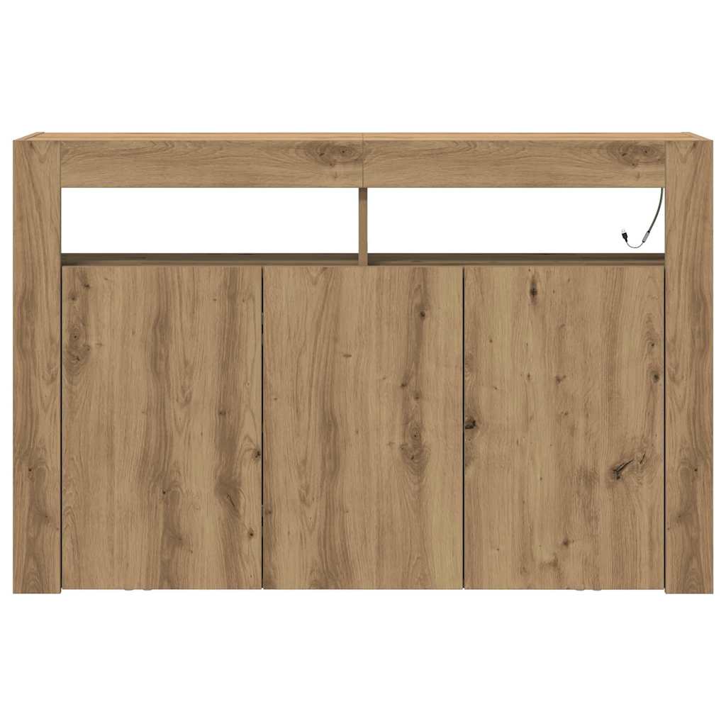 Sideboard Artisan-Eiche 116 x 30 x 75 cm Holzwerkstoff