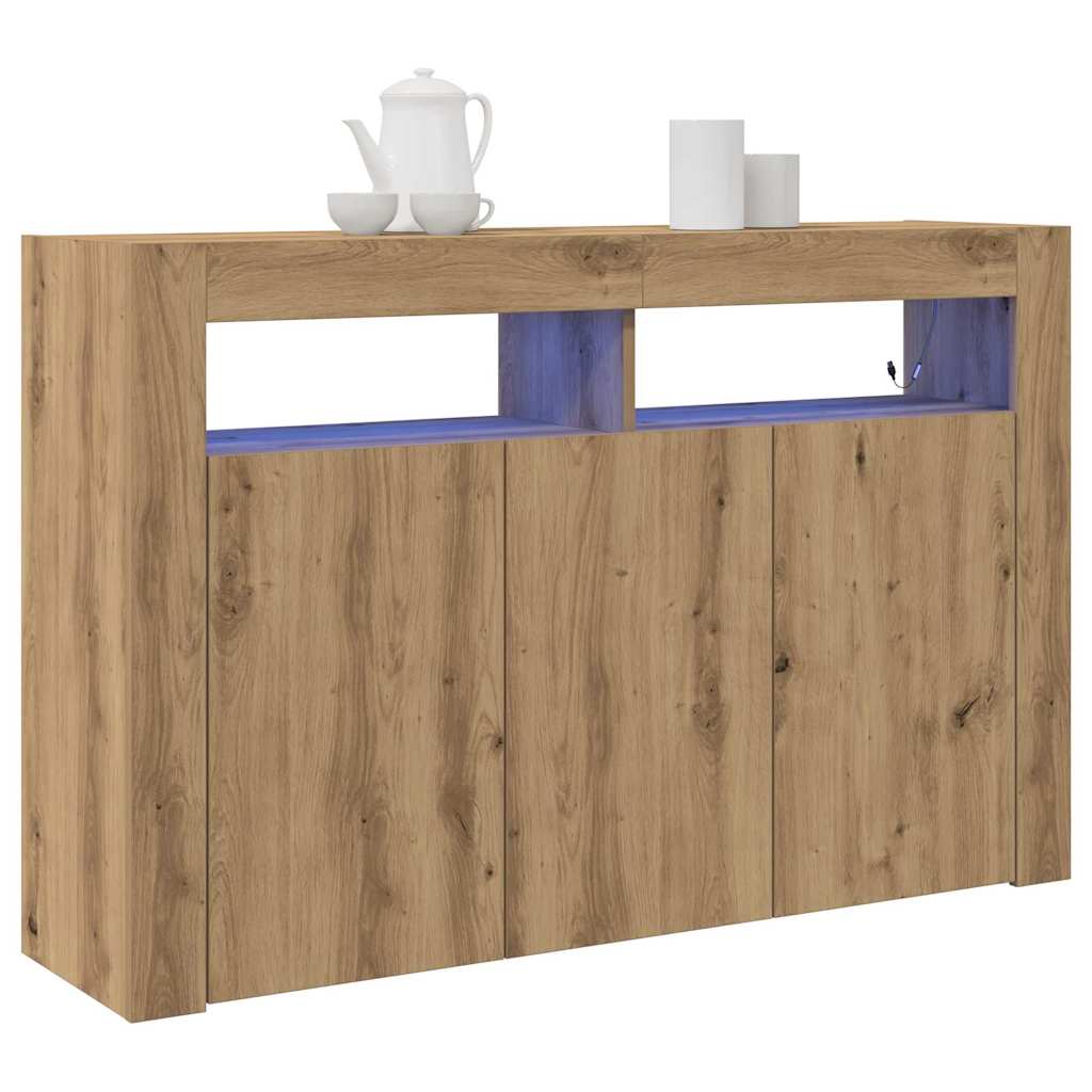 Sideboard Artisan-Eiche 116 x 30 x 75 cm Holzwerkstoff