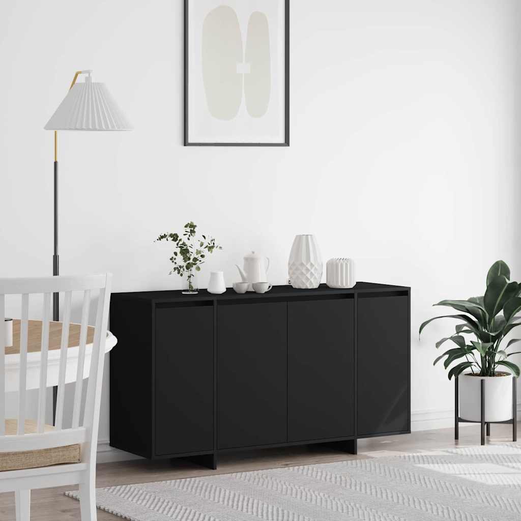 Sideboard Schwarz 135 x 41 x 69 cm Holzwerkstoff
