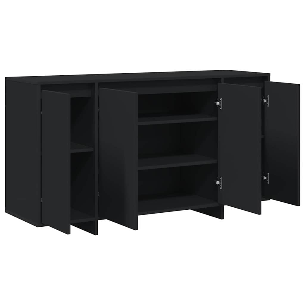 Sideboard Schwarz 135 x 41 x 69 cm Holzwerkstoff