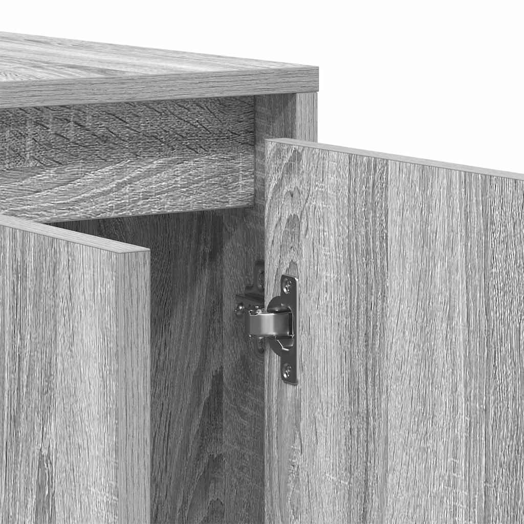 Sideboard Grau Sonoma 135 x 41 x 69 cm Holzwerkstoff