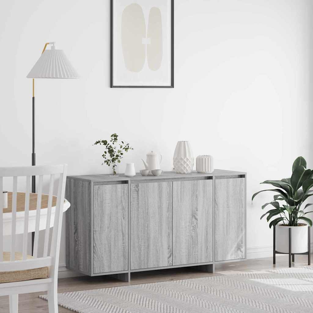 Sideboard Grau Sonoma 135 x 41 x 69 cm Holzwerkstoff