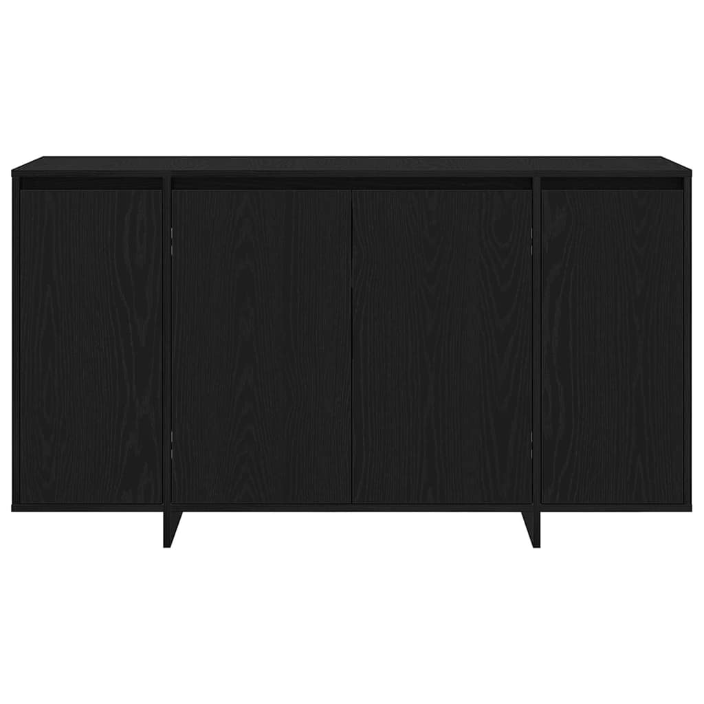 Sideboard Schwarz Eichen-Optik 135 x 41 x 69 cm Holzwerkstoff