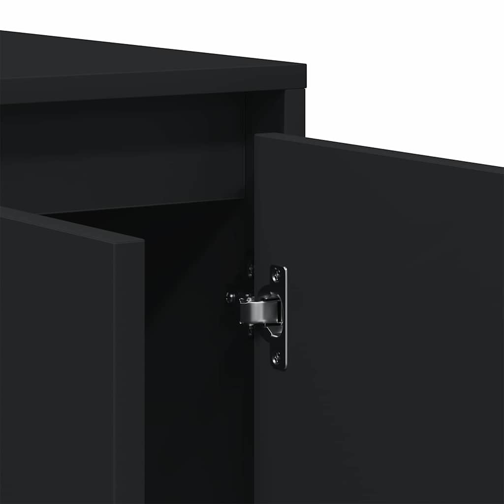 Sideboard Schwarz 120 x 41 x 75 cm Holzwerkstoff