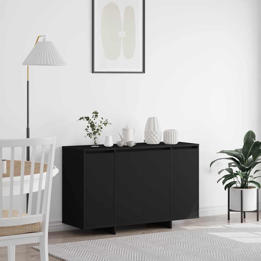 Sideboard Schwarz 120 x 41 x 75 cm Holzwerkstoff