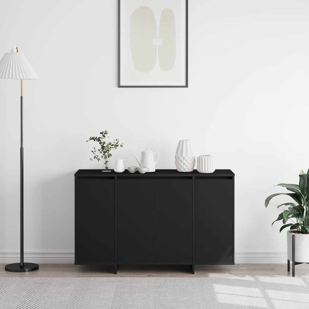 Sideboard Schwarz 120 x 41 x 75 cm Holzwerkstoff