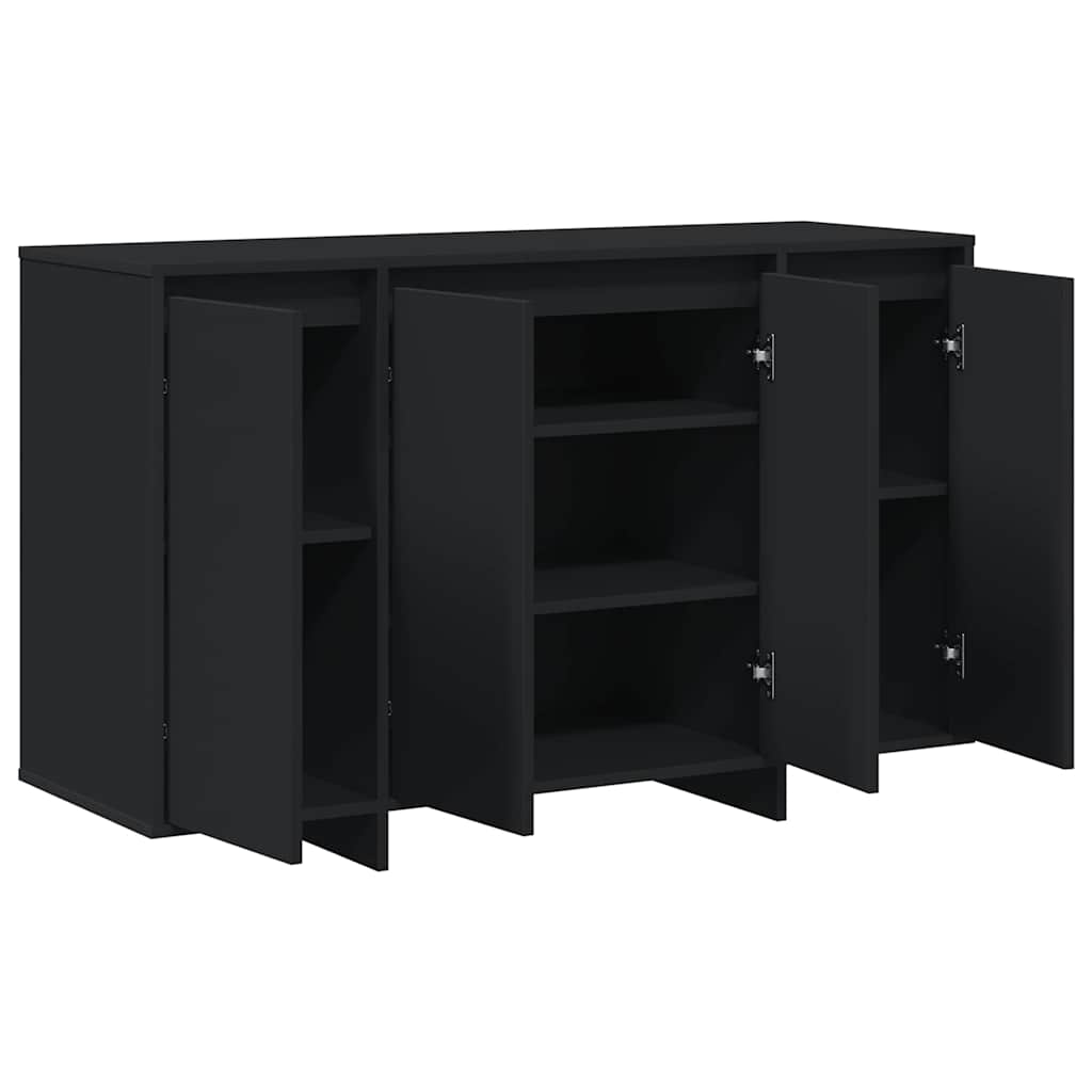Sideboard Schwarz 120 x 41 x 75 cm Holzwerkstoff