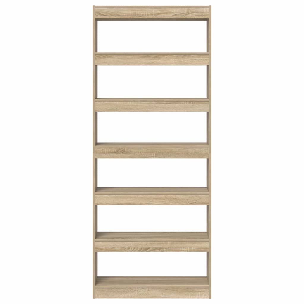 Bücherregal Sonoma Eiche 80 x 30 x 198 cm Holzwerkstoff