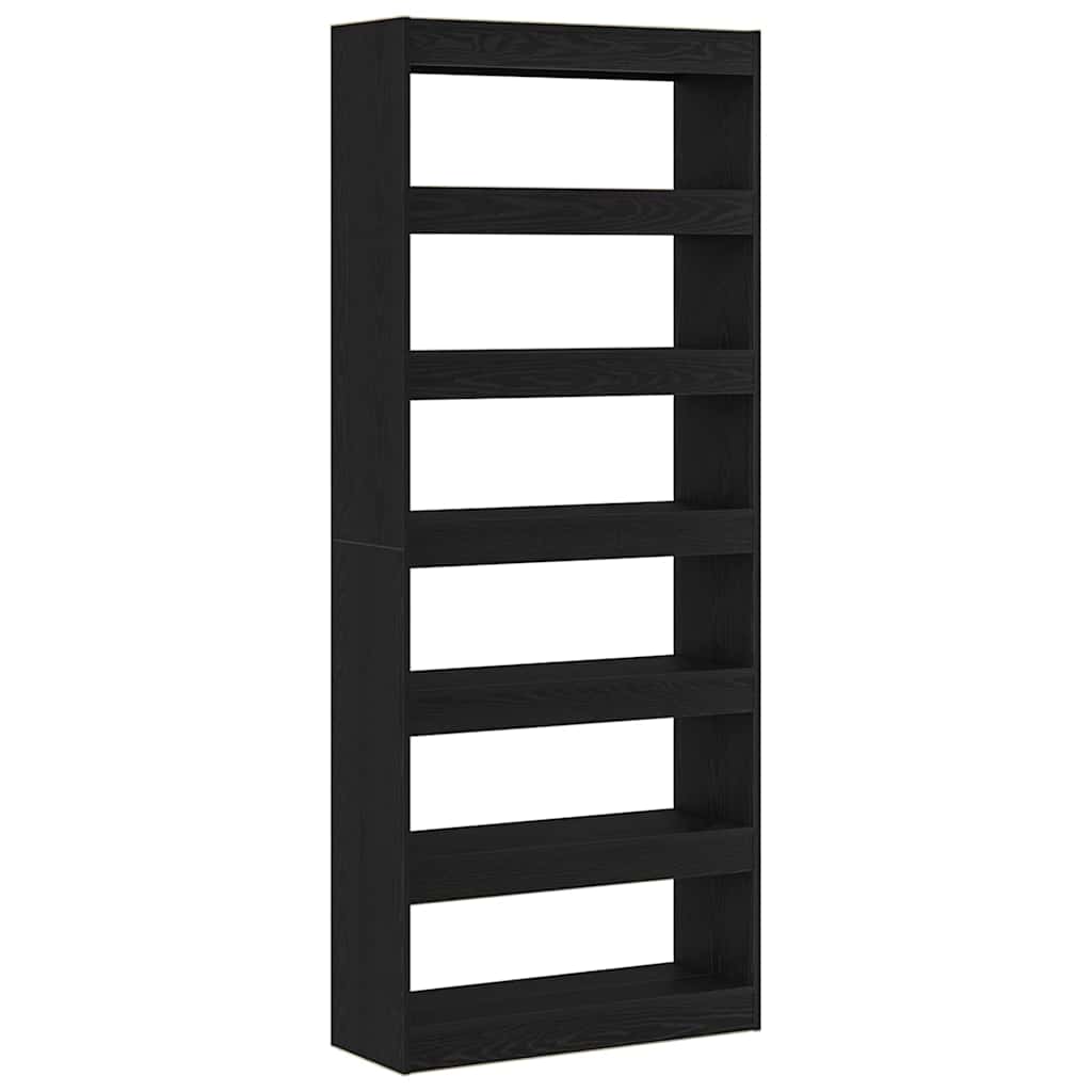 Bücherregal Schwarze Eiche 80 x 30 x 198 cm Holzwerkstoff