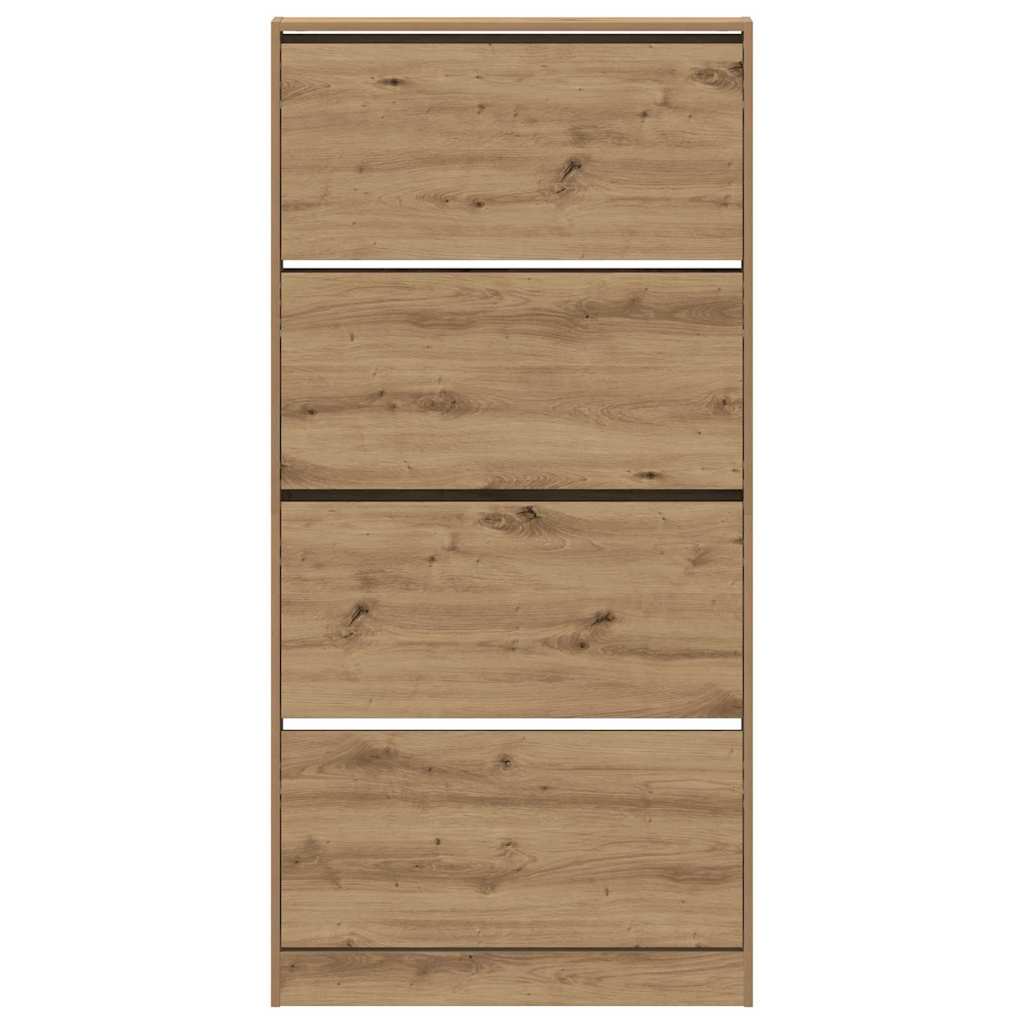 Schuhschrank Artisan-Eiche 80 x 21 x 163.5 cm Holzwerkstoff