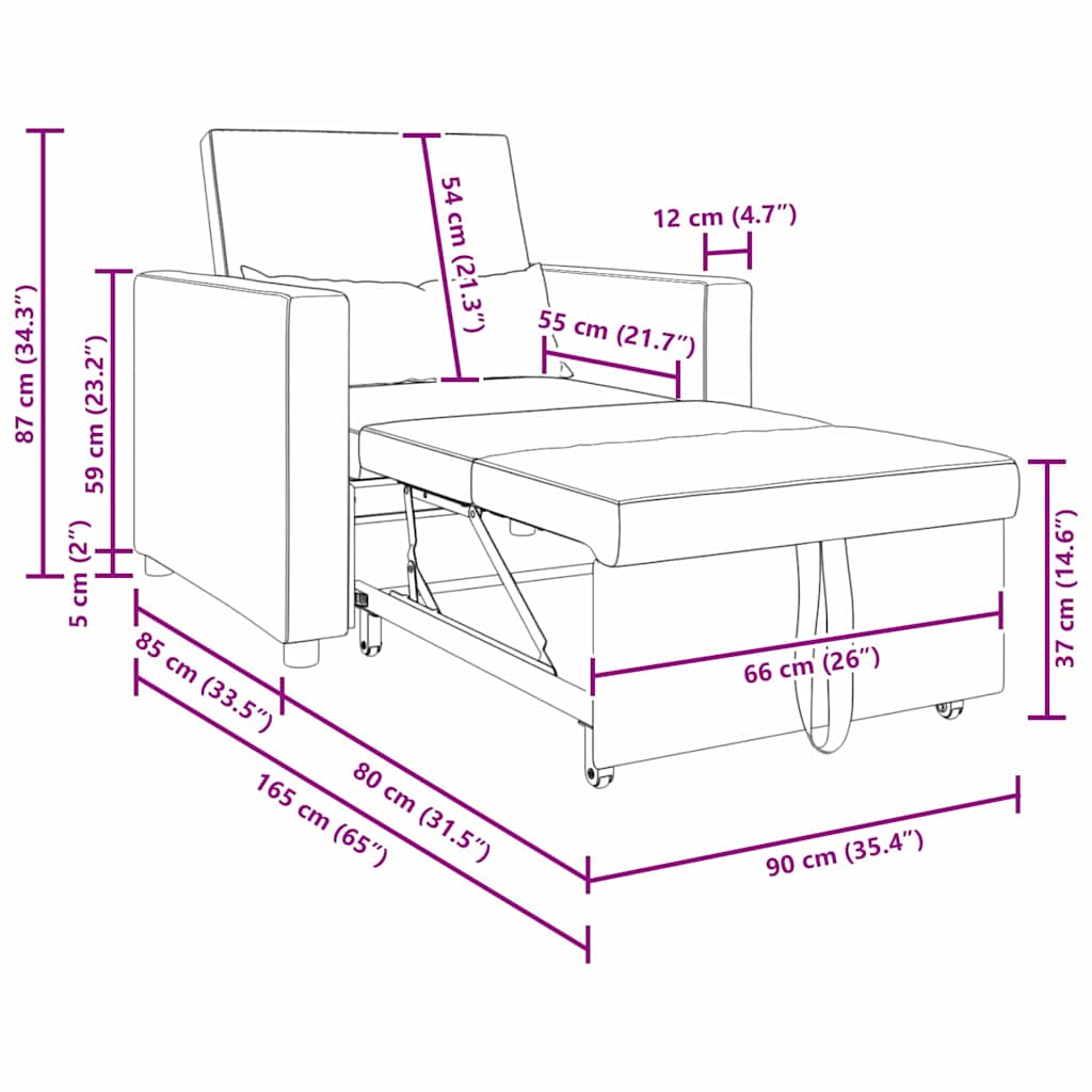 Einzel-Schlafsofa mit Rädern Dunkelgrün 90 x 165 x 87 cm Samt