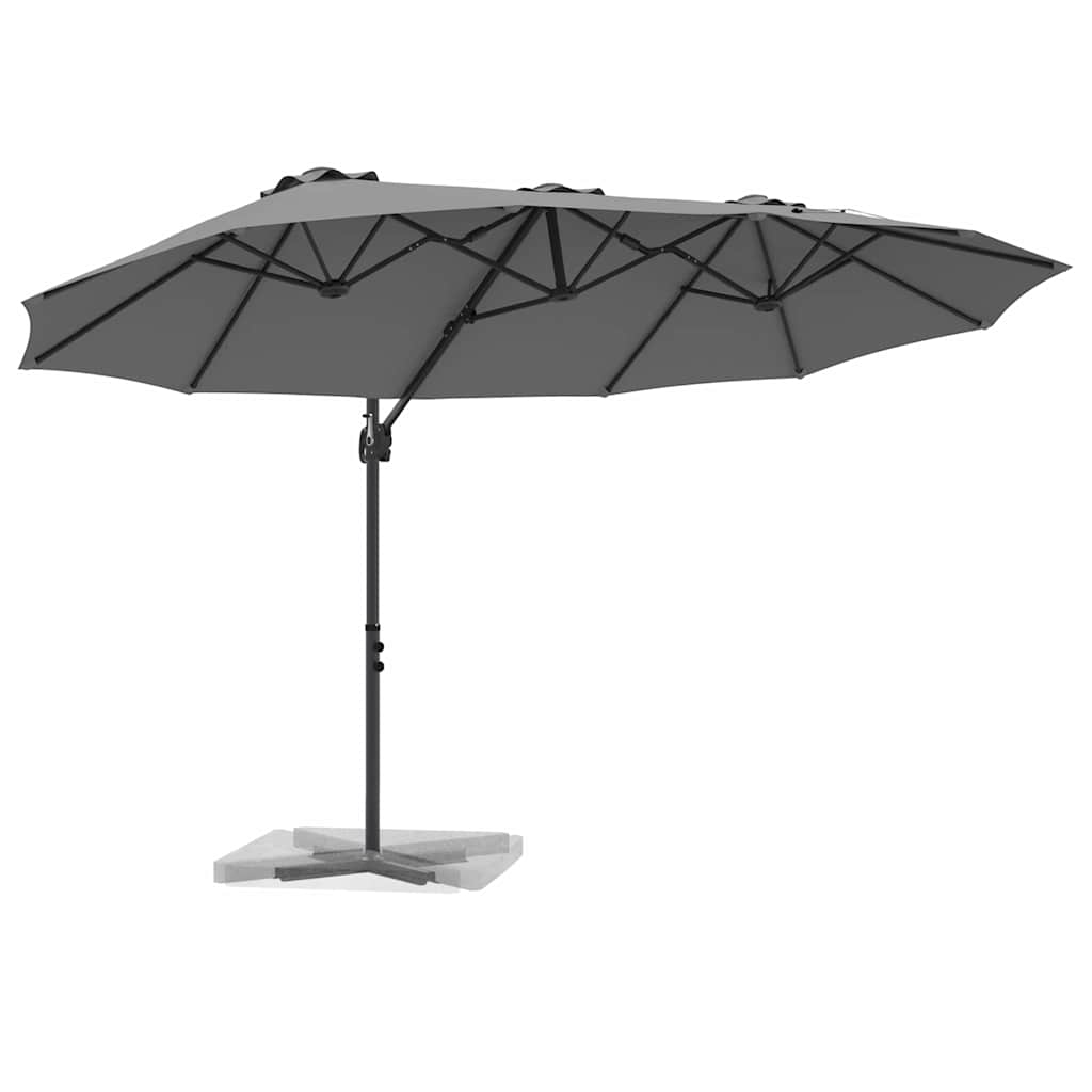 Garten-Kantilever-Pergola Anthrazit 372 x 198 x 243 cm