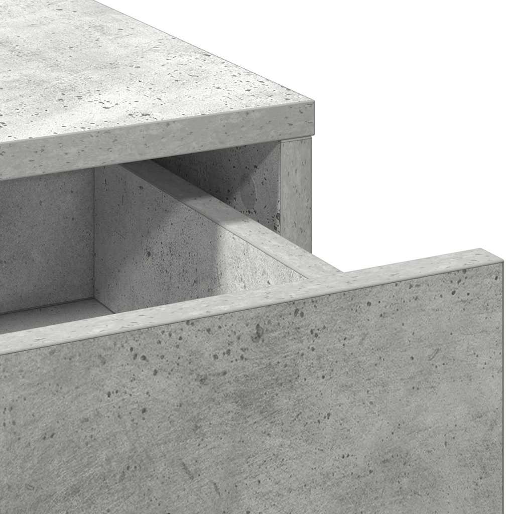 Schminktisch mit Regal Grau 78,5 x 41 x 135 cm Holzwerkstoff
