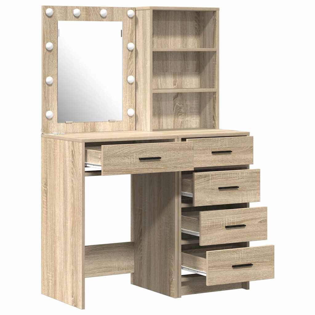 Schminktisch 2 pcs Braun 50 x 41 x 135 cm Holzwerkstoff