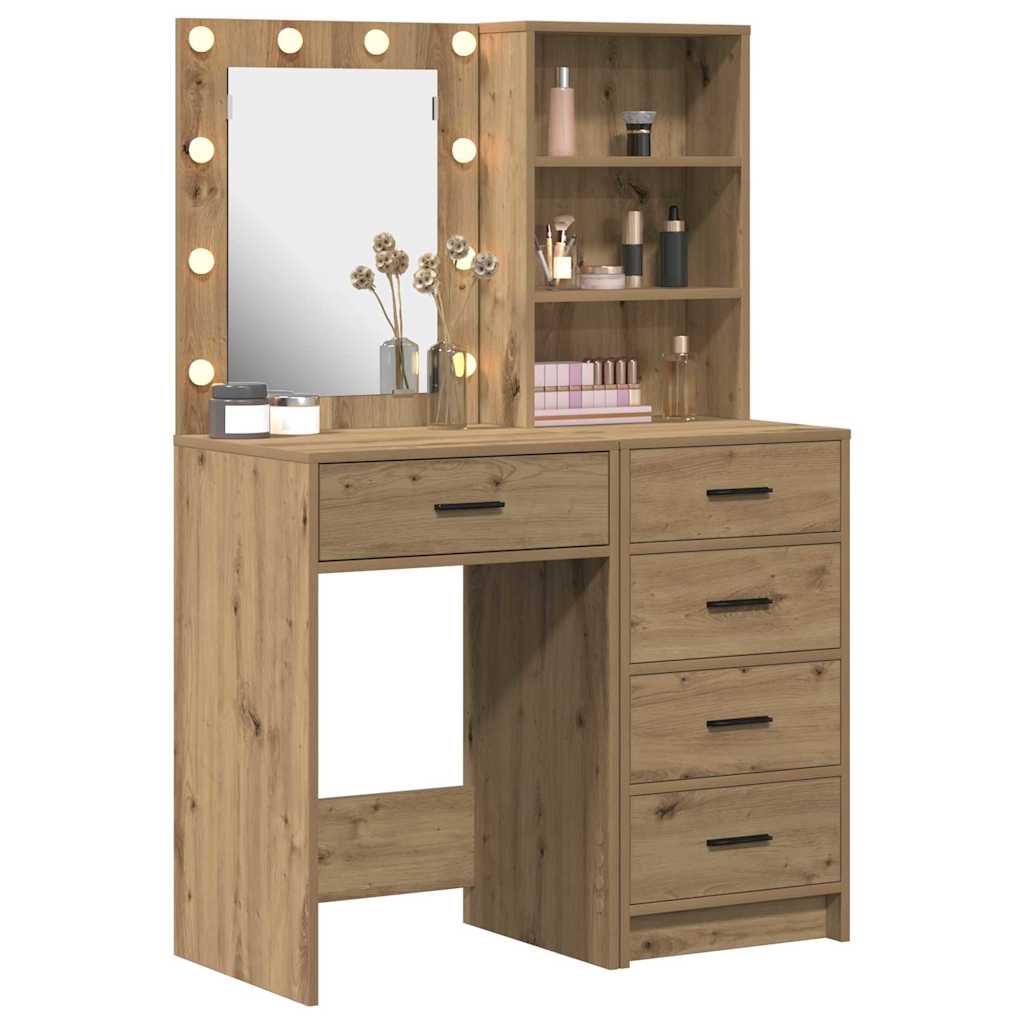 Schminktisch 2 pcs Braun 50 x 41 x 135 cm Holzwerkstoff