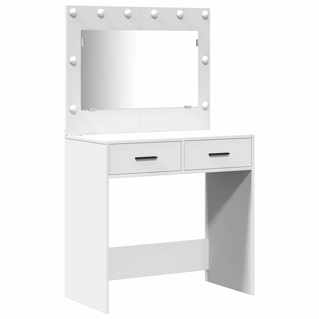 Schminktisch 3 pcs Weiß 40 x 41 x 135 cm Holzwerkstoff