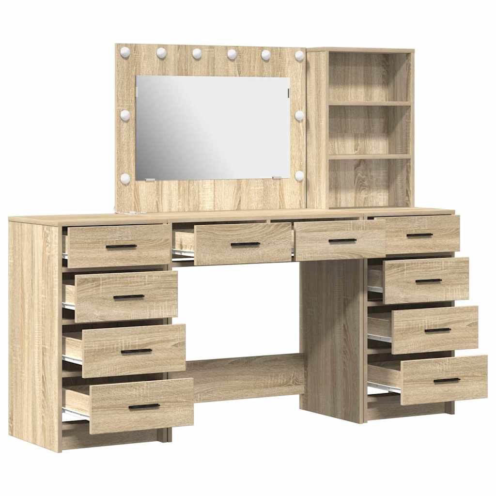 Schminktisch 3 pcs Braun 40 x 41 x 135 cm Holzwerkstoff