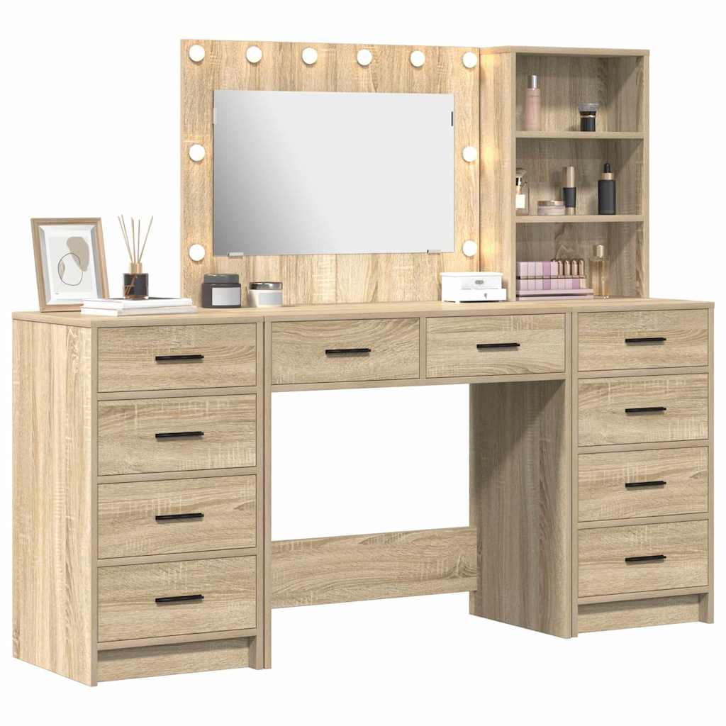 Schminktisch 3 pcs Braun 40 x 41 x 135 cm Holzwerkstoff