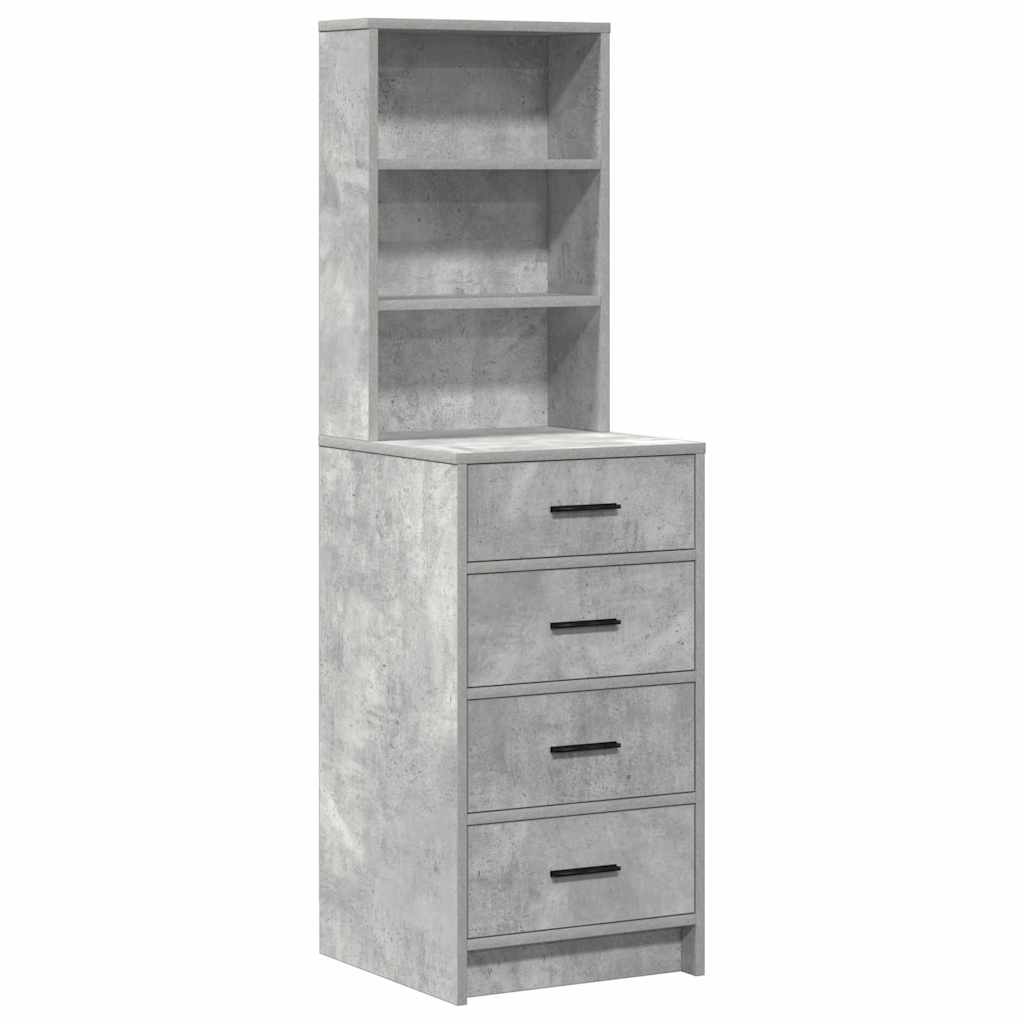 Schminktisch 3 pcs Grau 40 x 41 x 135 cm Holzwerkstoff