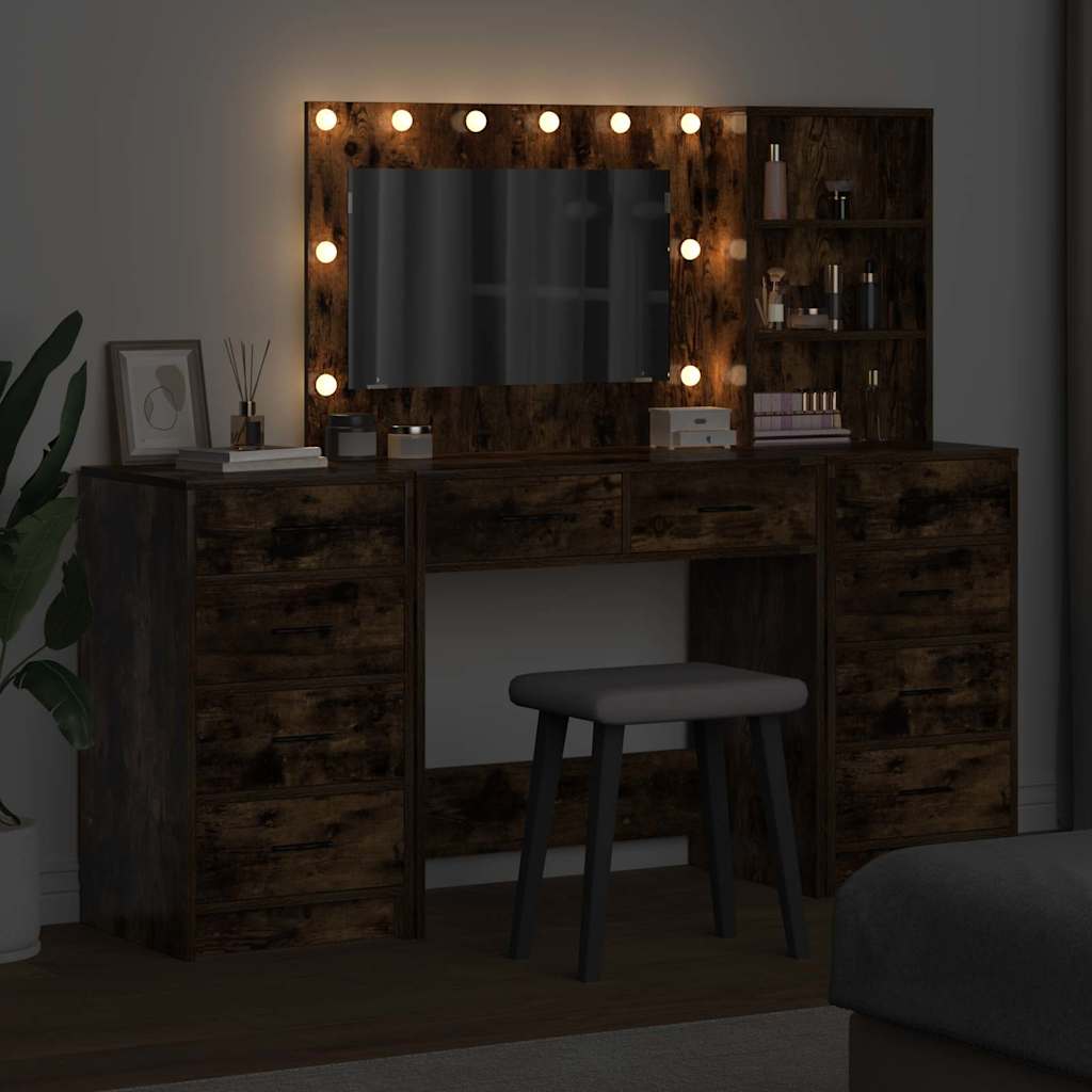 Schminktisch 3 pcs Braun 40 x 41 x 135 cm Holzwerkstoff