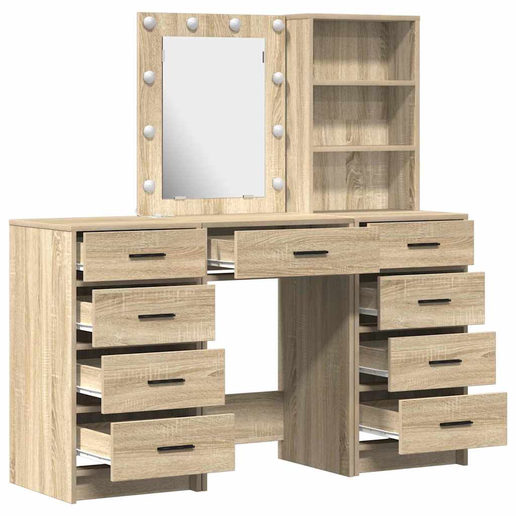 Schminktisch 3 pcs Braun 40 x 41 x 135 cm Holzwerkstoff